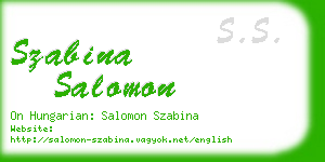 szabina salomon business card